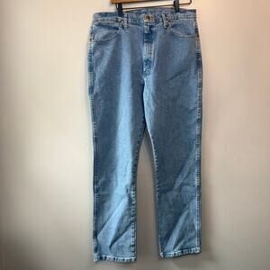 Wrangler Women's Natural Rise Slim Fit Tapered Leg Jeans Size 15 x 34 14MWZ